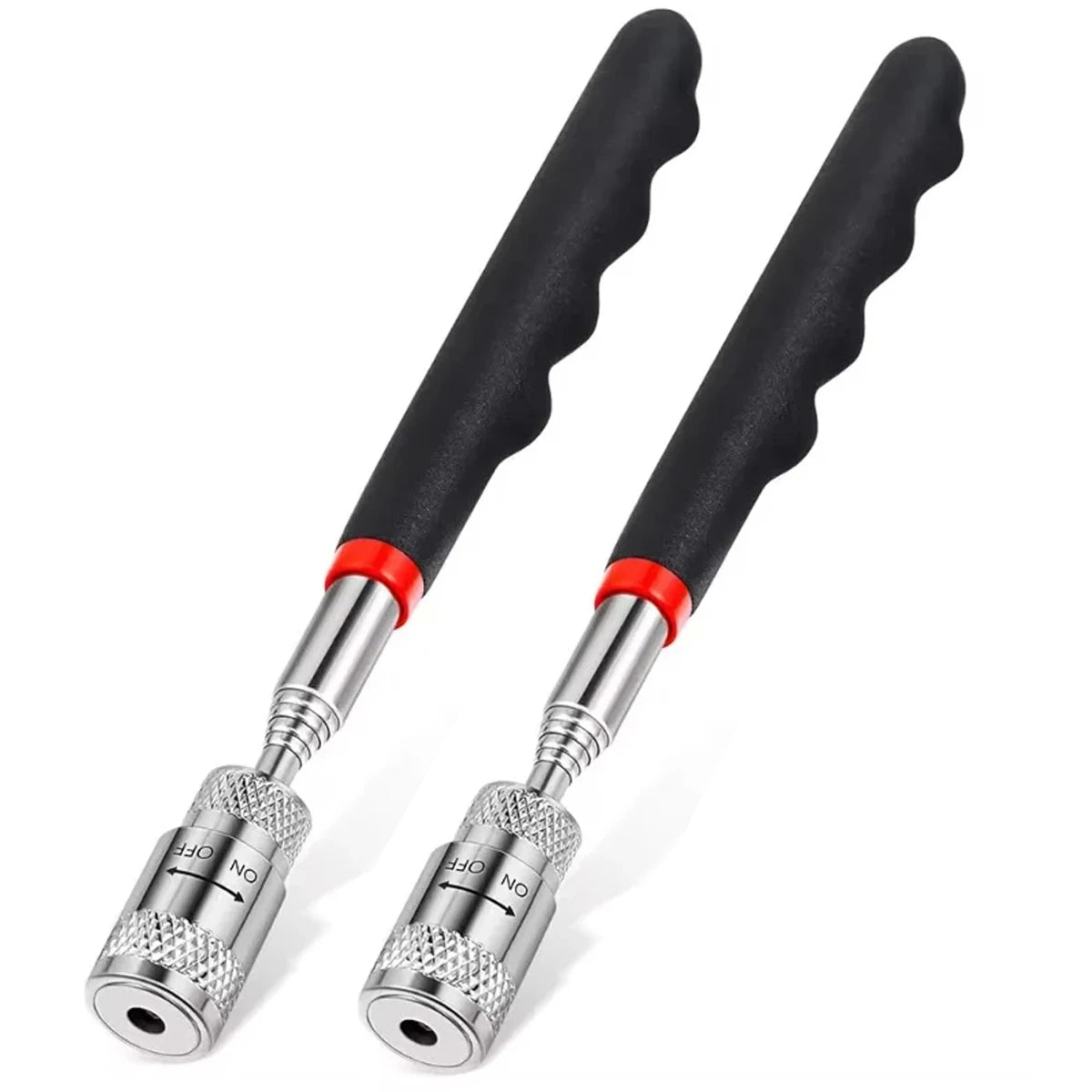 Telescopic Magnetic Iron Suction Rod with LED Light Metal Pick-up Tool DIY Strong Magnetic Metal Screw Suction Rod Pick-up Tools