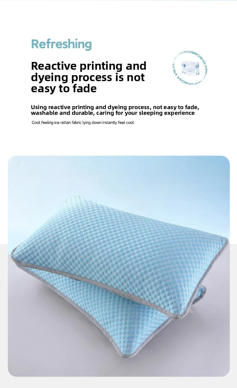 1pc-Summer Cool Bean Pillowcase - Breathable Air Conditioning Pillow Cover for Hot Sleepers No Insert Included 48 x 74cm