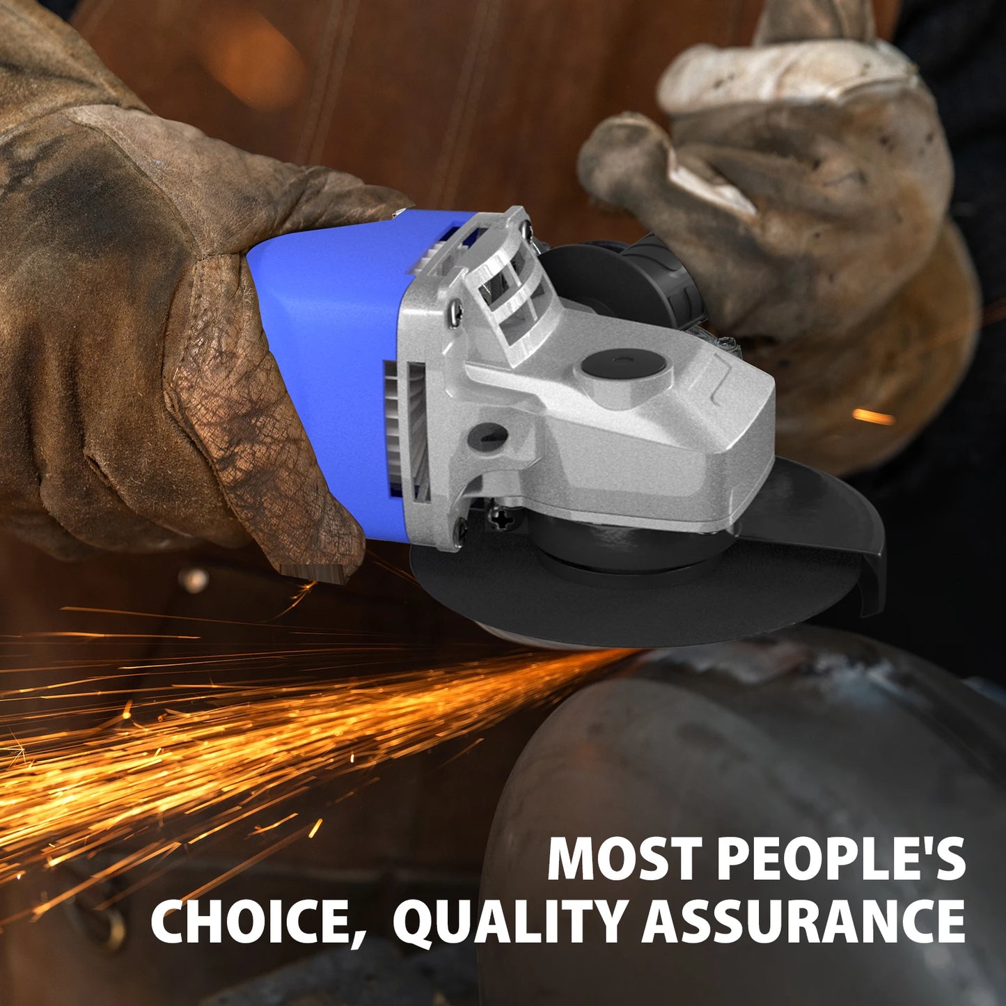 DayPlus 115mm Angle Grinder 4.5 inch 240V 5000W 12000rpm Electric Grinding Sander Corded for Metal,Tile Cutting Polishing M14