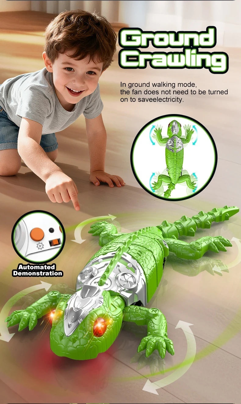 RC Biomimetic Wall Climbing Toy Electric Simulation Lizard Gecko Spider Cockroach Mechanical Animal Remote Control 360 Rotation