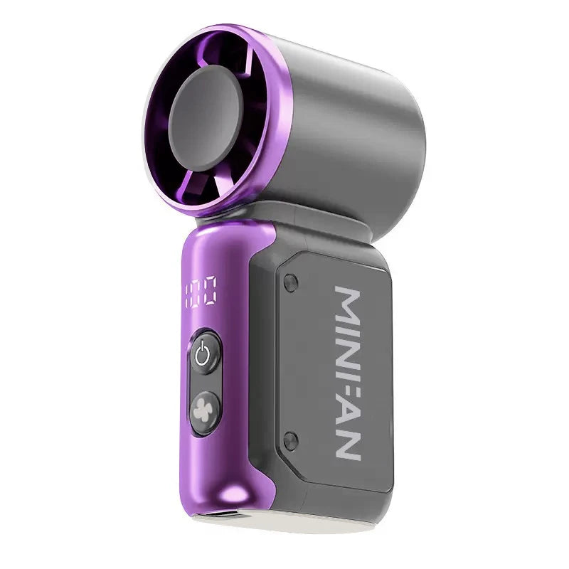 Mini handheld fan, portable small electric fan, USB charging portable pocket fan, suitable for outdoor, travel, and office use