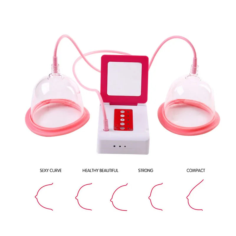 Vacuum Suction Massage Breast Enlargement Cupping Machine Electric Pump Cup Massager Body Chest Shaping Butt Lifting Device