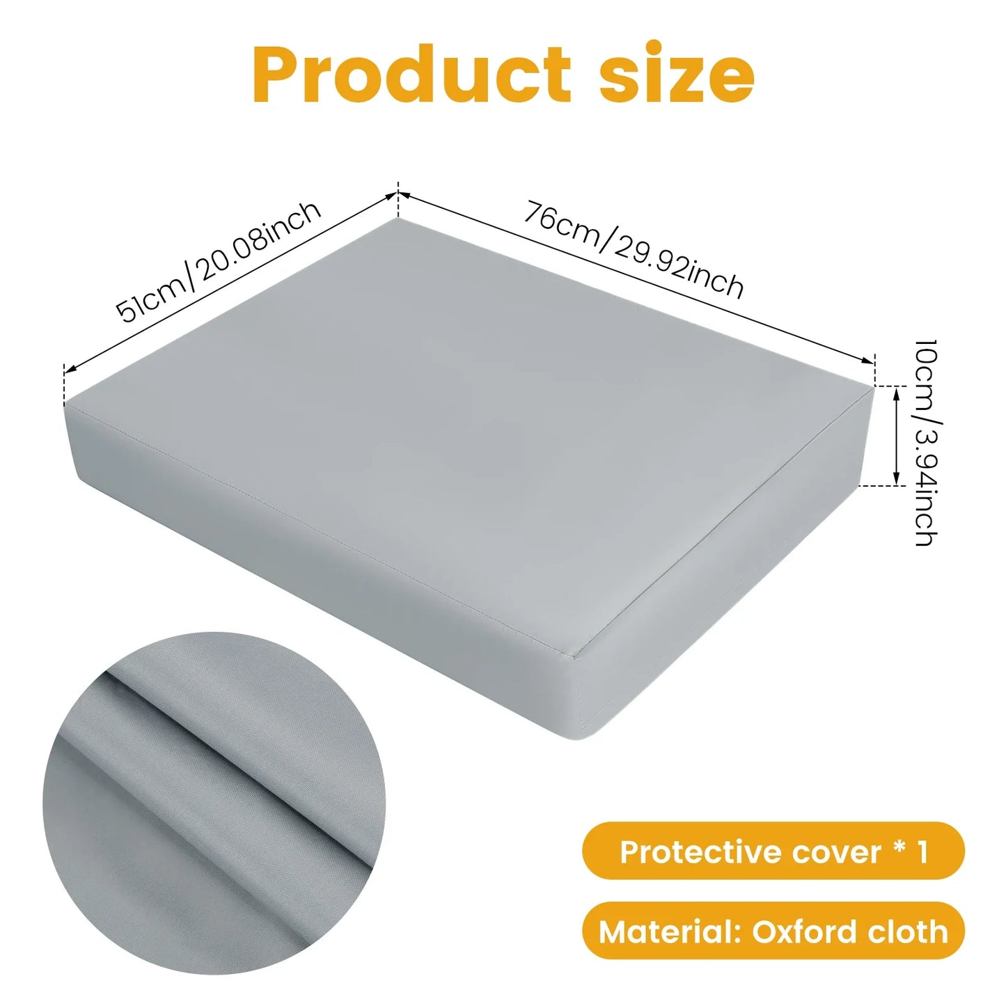 Dog Bed Cover Oxford Cloth Waterproof Dog Bed Protector Cover With Zipper Removable Dog Bed Liner Easy to Wash Pet Supplies S/M