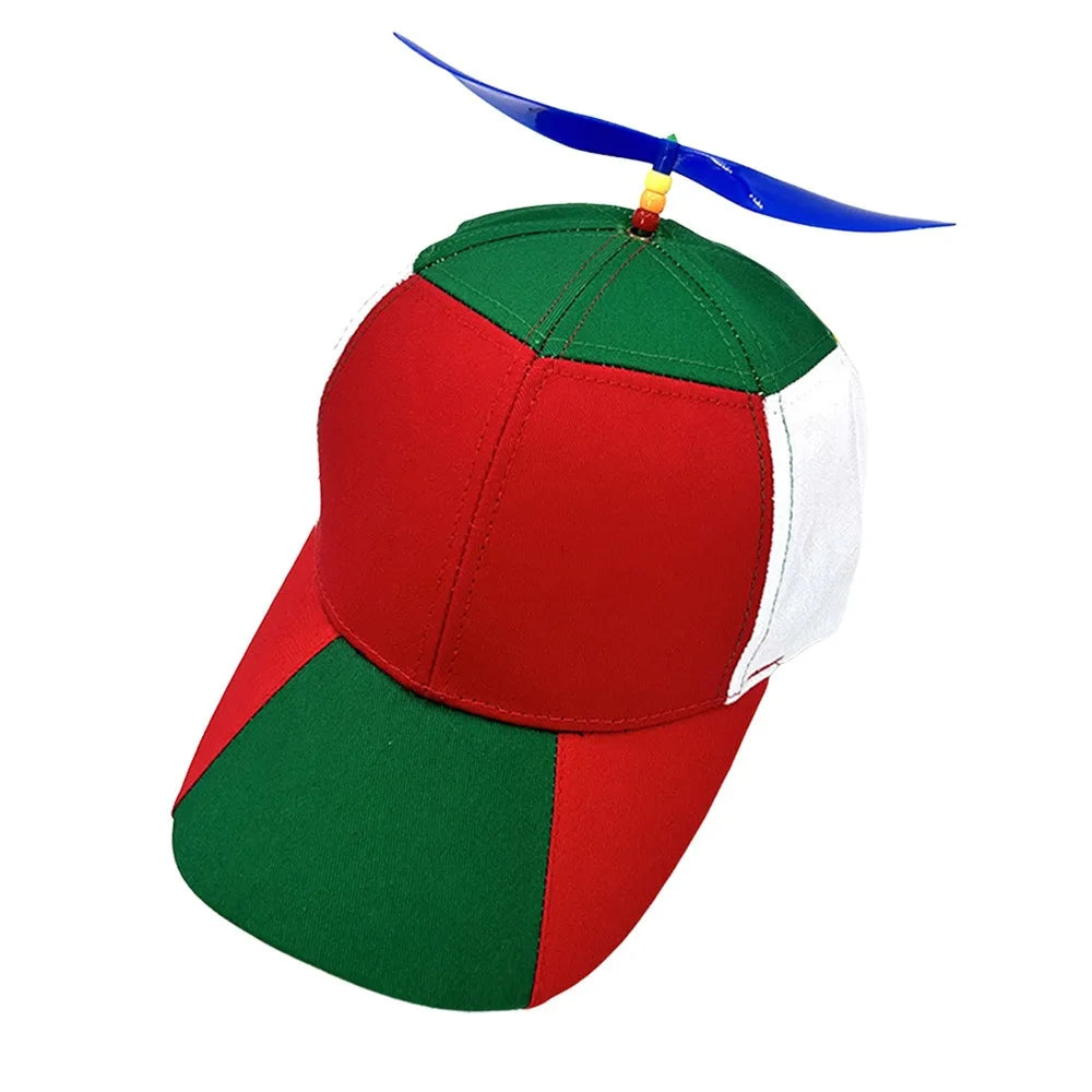 Rainbow Bamboo Dragonfly Baseball Cap Funny Helicopter Propeller Adventure Hat Firefly Cap Snapback Hat For Adult Kids Boy Girl