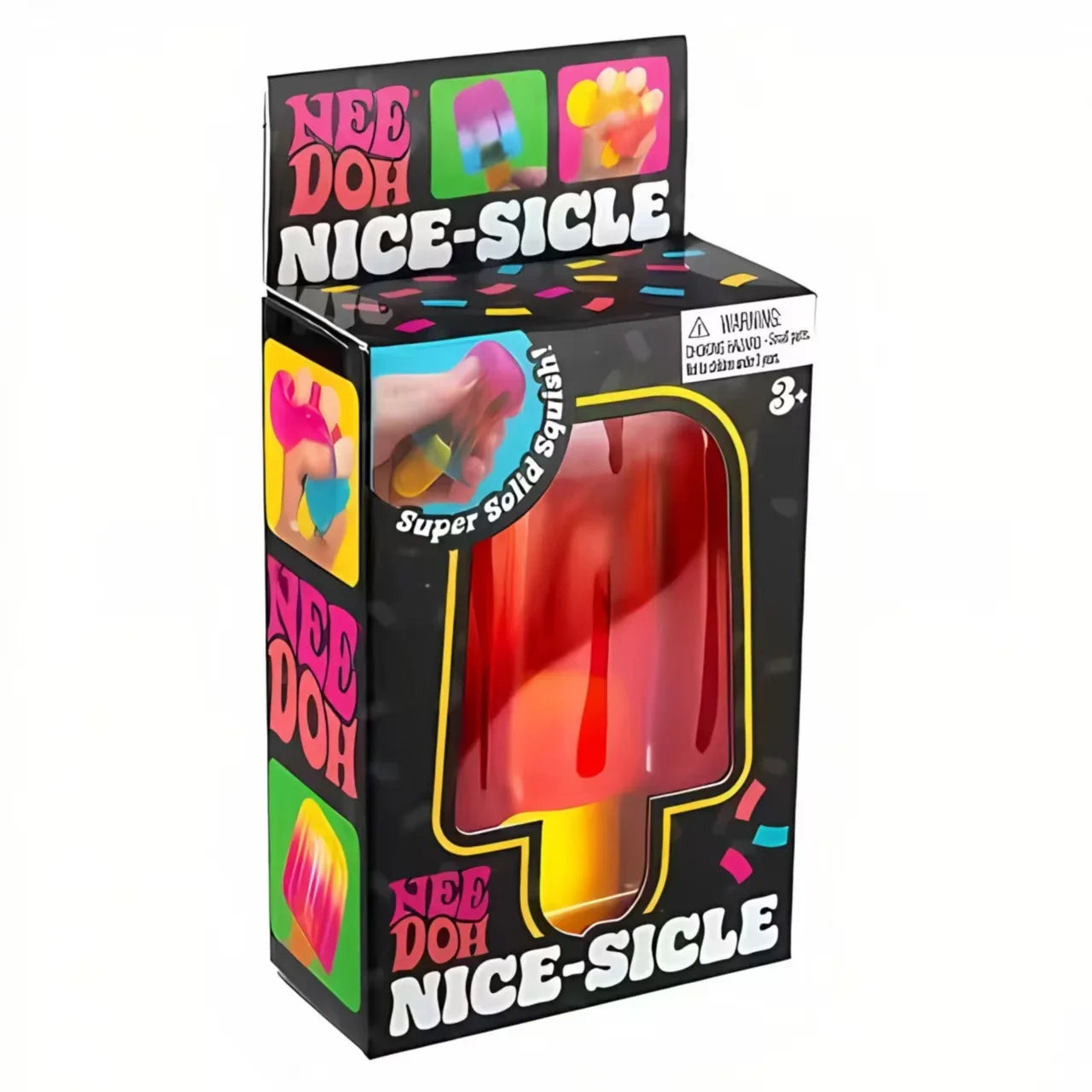 Schylling Sensory Squishy Cube, NeeDoh Nice Cube & Nice-Sicle Design, Stress Relief Anti-Anxiety Focus Toy for ADHD