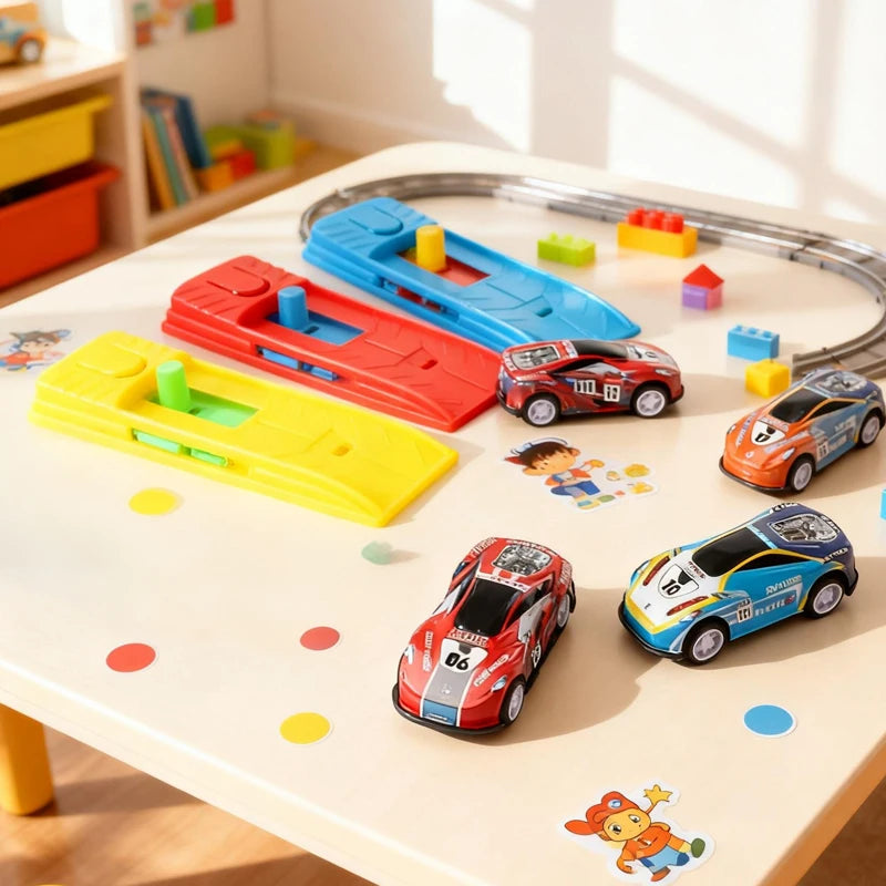 5-20Pcs Alloy Shooting Flying Racing Car Toys for Kids Boy Birthday Party Favors Goodie Pinata Fillers Baby Shower Guest Gifts