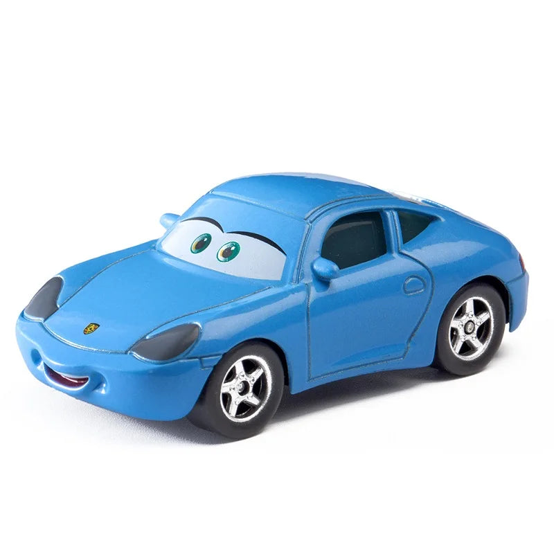 Cars Disney Pixar Cars Toy Lightning McQueen Jackson Storm Mater Sally Sheriff 1:55 Diecast Model Car Toy Children Birthday Gift