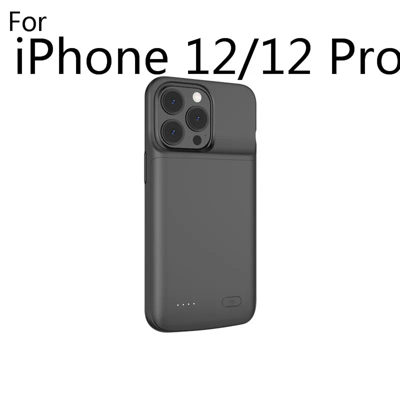 smart Battery Case for iPhone 14 13 12 11 Pro Max iPhone XS Max XR 5 6 7 8 Plus SE2 3 Portable Power Bank Charging Charger Cover
