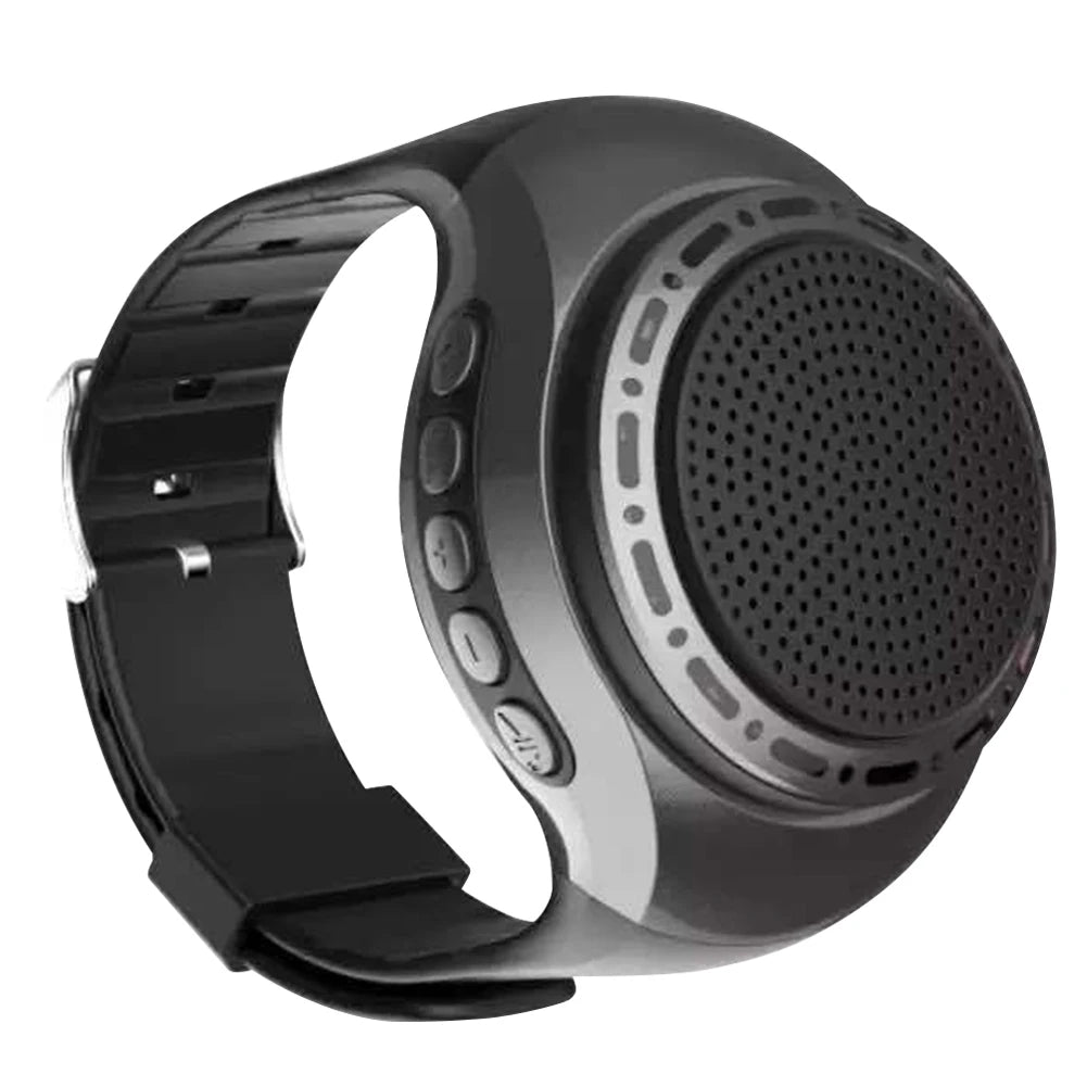 U6 Wrist Watch Bluetooth Speaker With FM Radio USB Charging Portable Outdoor Sports Running Wearable Speaker Wireless Subwoofer