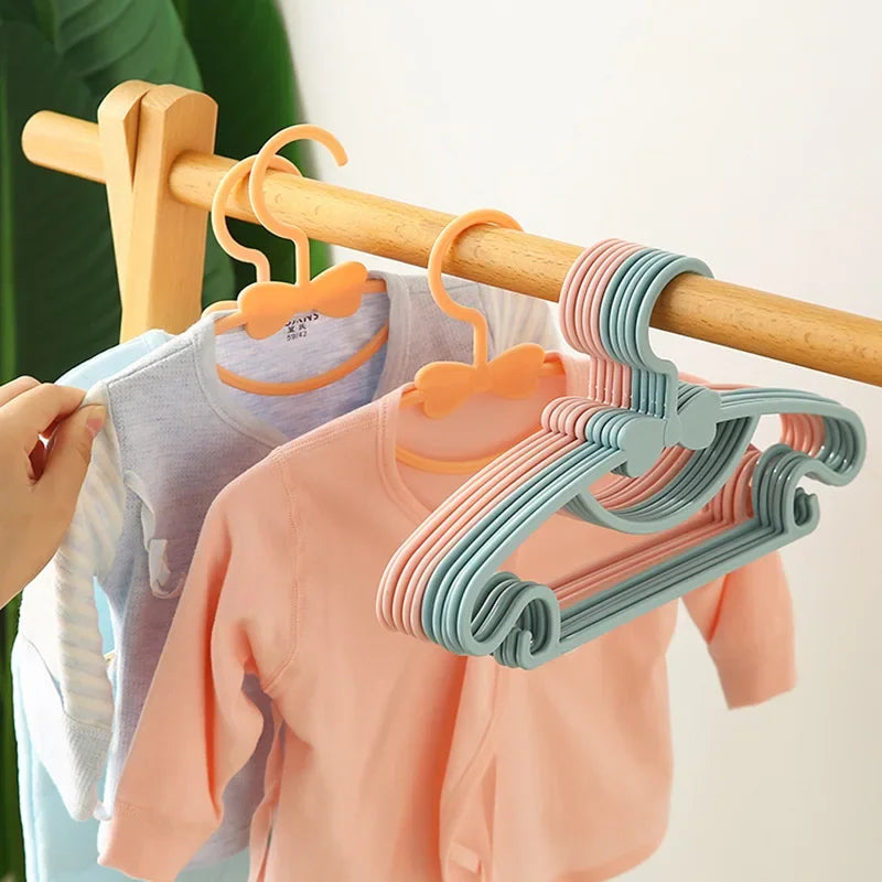5-50Pcs Baby Hangers Plastic Kids Clothes Storage Hanger for Nursery Children Hangers Toddler Infant Portable Coats Home Rack