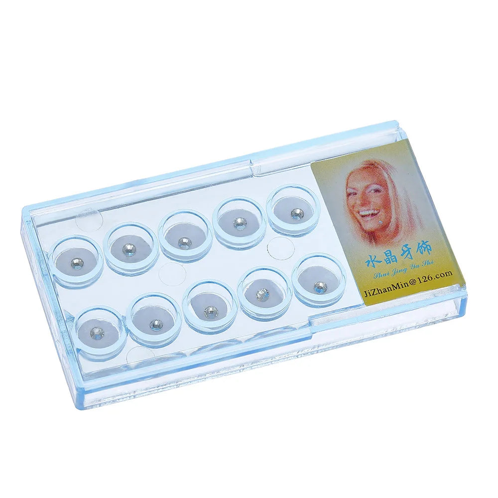 10pcs Dental Oral Teeth Diamond Tooth Gems Crystal Ornaments Jewelry UK