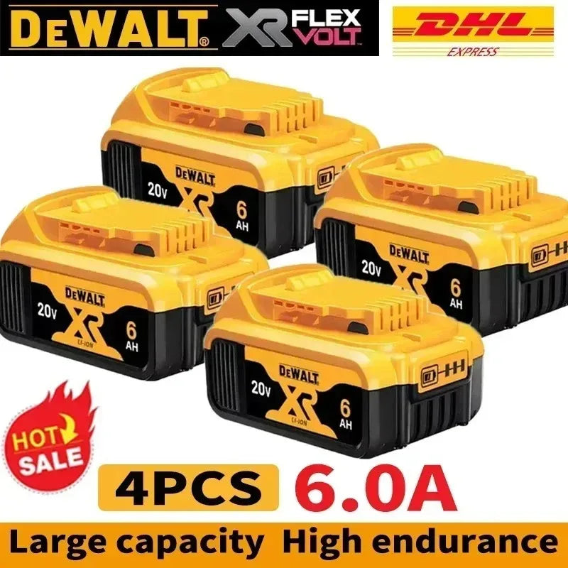 DeWALT Original Battery 20V/60V 6Ah 9Ah MAX FlexVolt for DCB606 DCB205 DCB206 DCB209 DCB182 Power Tool