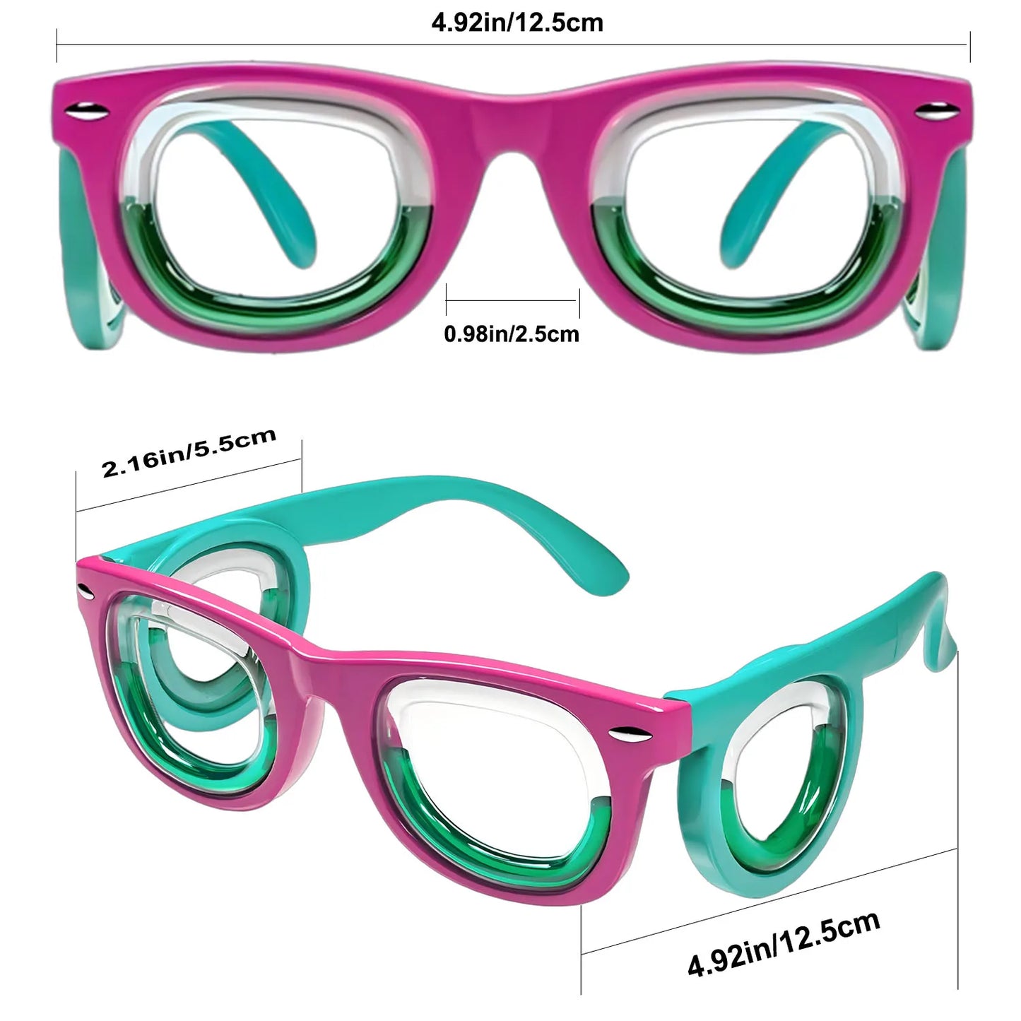 Kids' Motion Sickness Glasses - Ultra-Light Travel Essential for Car/Air/Sea and Cruise | Nausea Relief