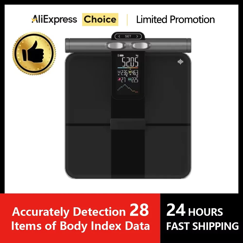 Smart Kitchen Scale Stainless Steel Food Calorie Protein Fat Carbs Nutritional Calculator 11LB/5kg Weight for Healthy Cooking