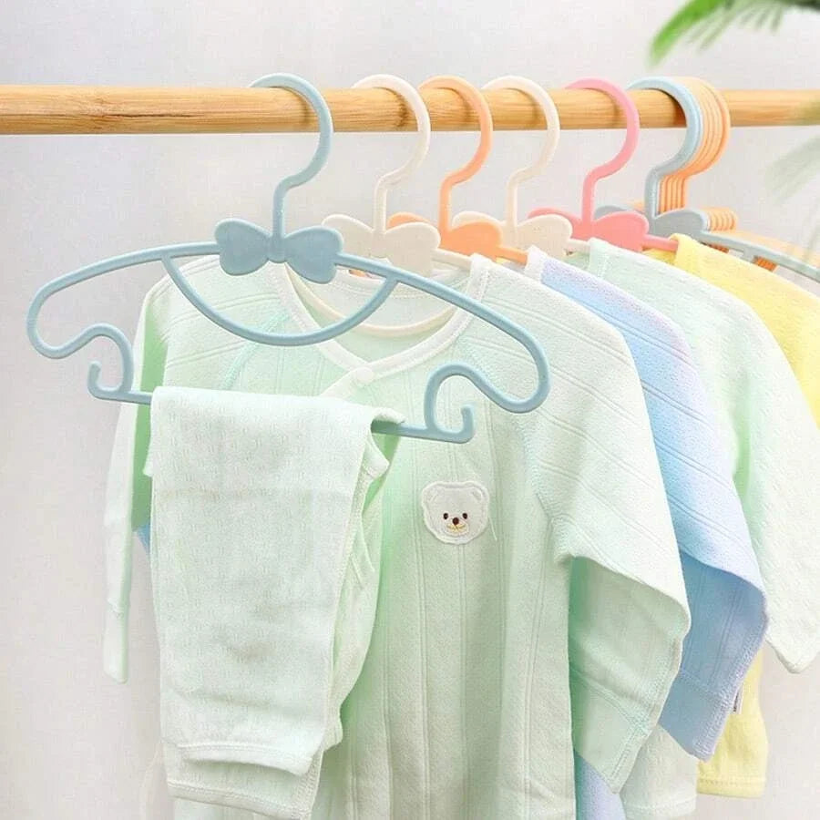 5-50Pcs Baby Hangers Plastic Kids Clothes Storage Hanger for Nursery Children Hangers Toddler Infant Portable Coats Home Rack