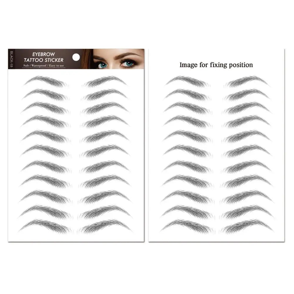 6D Hair Like Eyebrows Stickers Makeup Waterproof Eyebrow Eyebrow Long Natural Hair-liked Authentic Eyebrow Tattoo Sticker