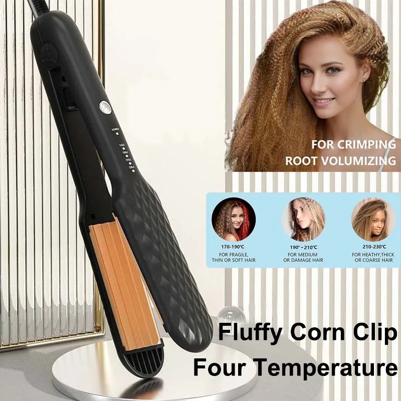 Hair Iron 3D Hair Crimper Professional Volumizing Curling Iron Corn Perm Fluffy Splint Flat Iron Hair Styling Tools