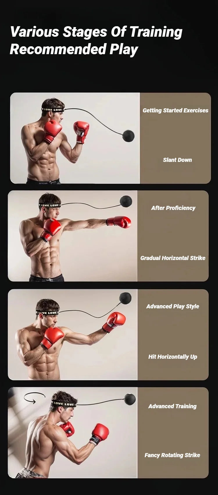 1Pcs MMA Boxing Speed Ball Head-Mounted Pu Punch Sanda Training Hand Eye Reaction Home Sandbag Fitness Equipment Gym Muay Thai