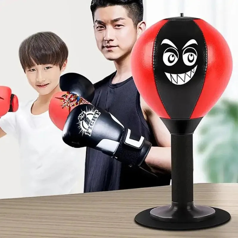 Stress Reliever for Children Punching Bag Toy with Suction Cup Stress Buster Desk Boxing Punch Ball Reduce Tension Toys