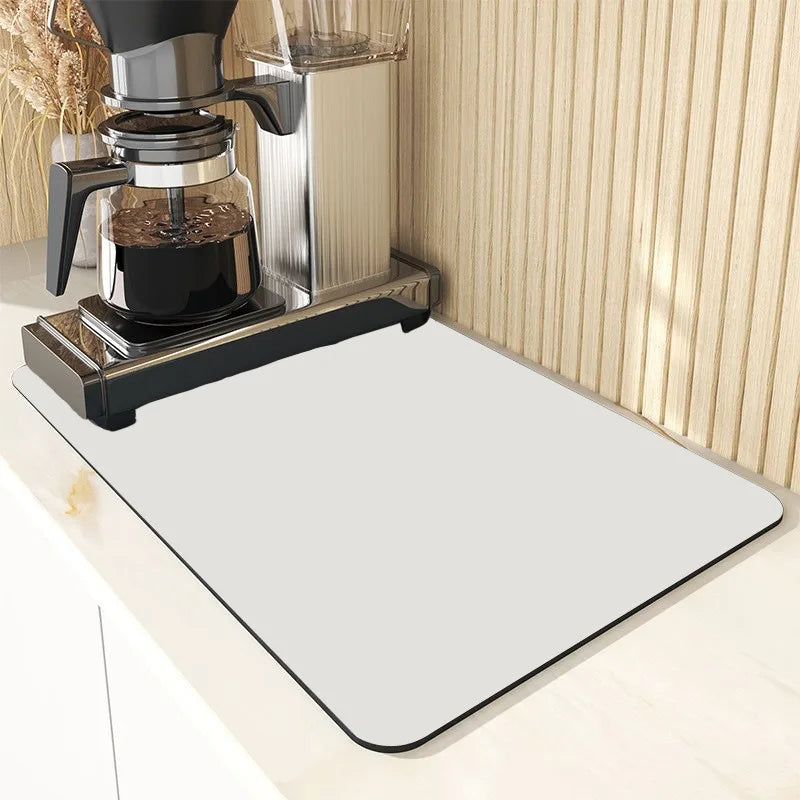 Super Absorbent Kitchen Tableware Impermeable Drainage Mat Heat Insulation Non-slip Pad Tableware Mats Coffee Dish Drying Mat