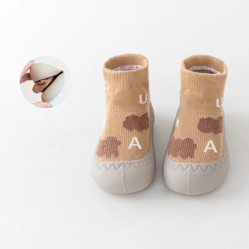 Baby Socks Shoes Infant Cute Cartoon Kids Boy Shoes Soft Rubber Sole Child Floor Sneaker BeBe Booties Toddler Girls First Walker