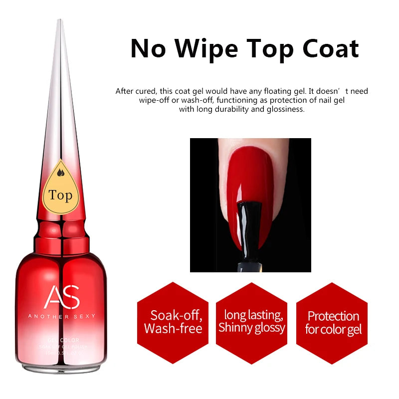 AS Water Drop Wave Gel Nail Gel Polish Clear Ripple Gel Nail Vernis Varnish Glue Phototherapy 15ml Glass Water Drop Glue
