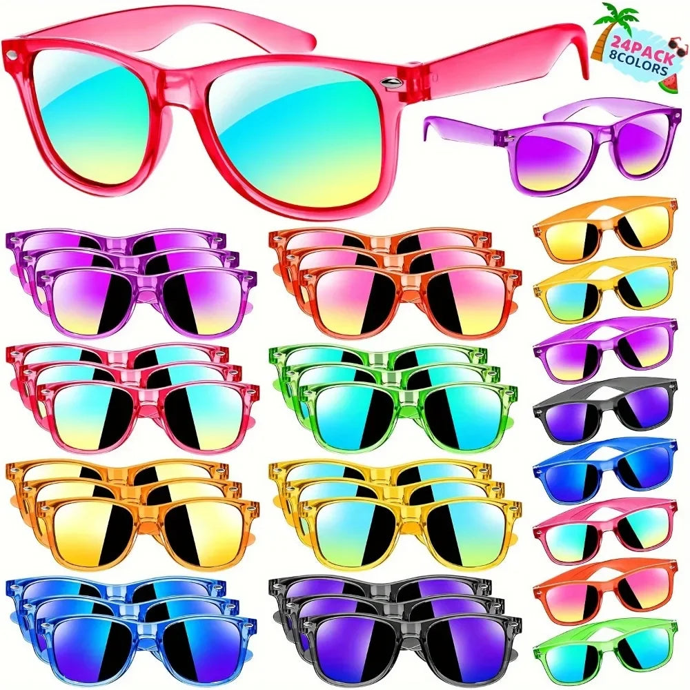 16/24 Pcs Cool Classic Fashion Glasses Kids Adult Birthday Wedding Party Guest Gifts, Classroom Rewards, Carnival Gift Packs