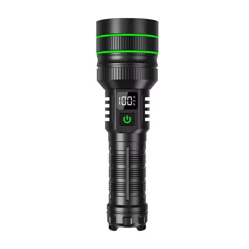 hit product long-range kilometer ultra bright flashlight, outdoor waterproof high-power strong light flashlight, rechargeable
