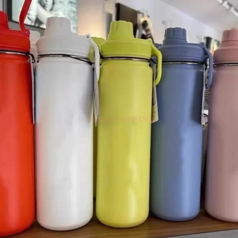Portable Large Capacity 710ml Insulated Cup 304 Stainless Steel Yoga Pot For Male And Female Students Couple Cup Portable  Cup