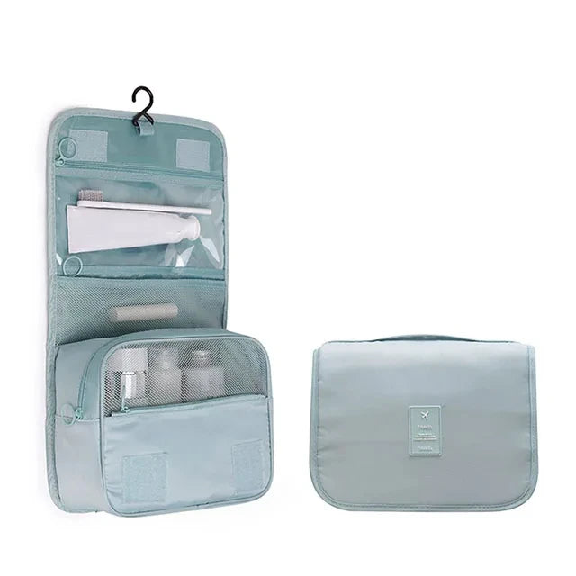Travel Makeup Bag Waterproof Toiletries Organizer High Quality Women Neceser Bathroom Hook Wash Pouch Hook Makeup Storage Bag
