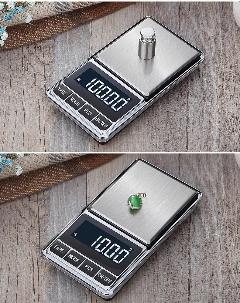 0.01g Precision Pocket Scale Digital Electronic Gold Jewelry Carat Diamond Balance Mini Mg Scales Portable Weighing