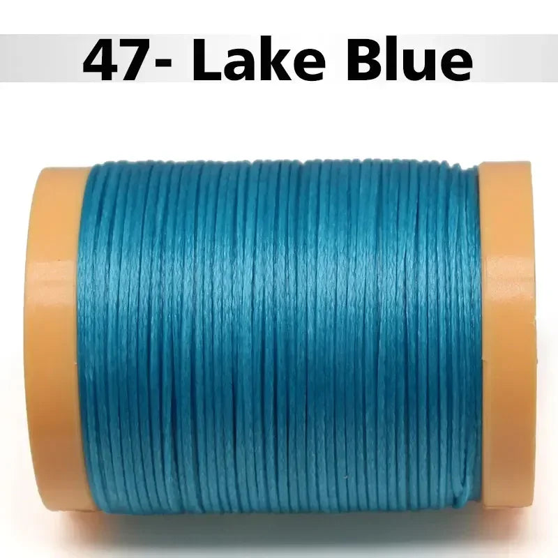 Handmade Flat Wax Thread for Leather Craft, Hand Stitching, DIY Wax Coated Strings, Repair Shoes, Sewing Tools, 0.8mm, 1.0mm
