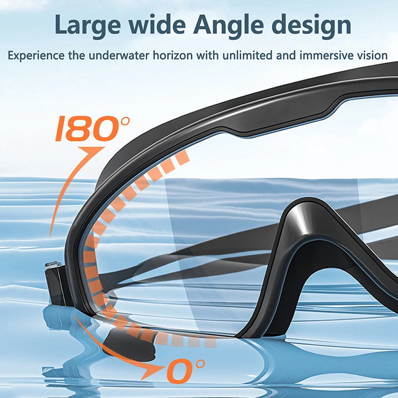 Hot！1 PC Large Frame Swimming Goggles For Kids High Quality Antifog Swim Glasses Waterproof HD Swim Eyewear Swim Equipment