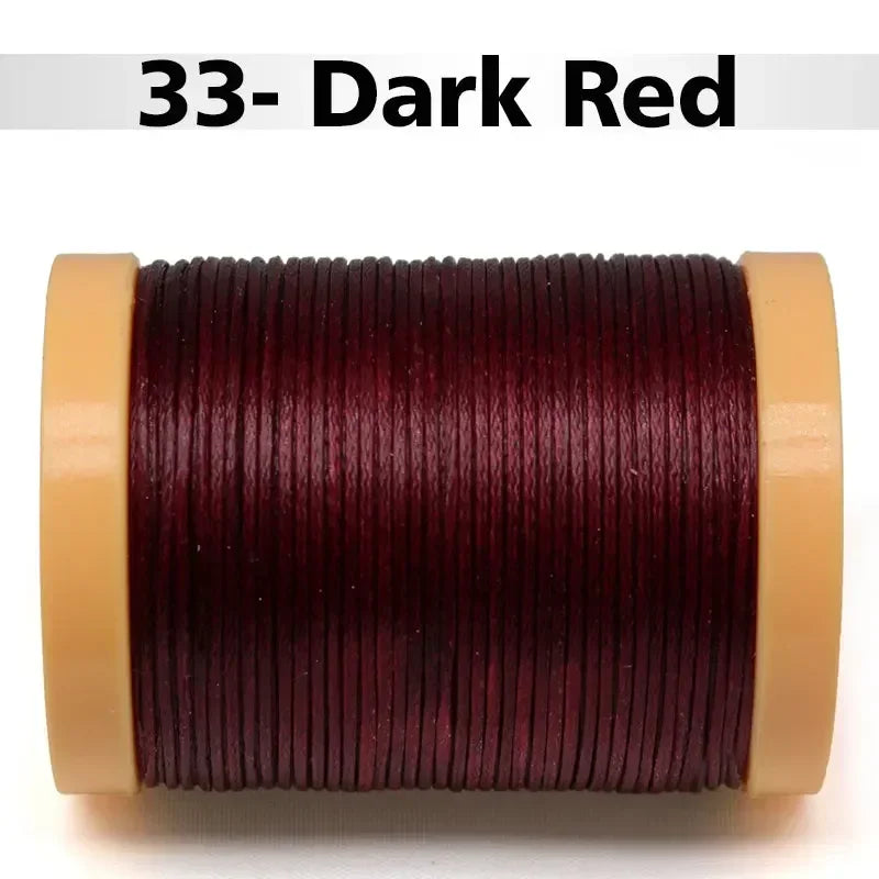 Handmade Flat Wax Thread for Leather Craft, Hand Stitching, DIY Wax Coated Strings, Repair Shoes, Sewing Tools, 0.8mm, 1.0mm