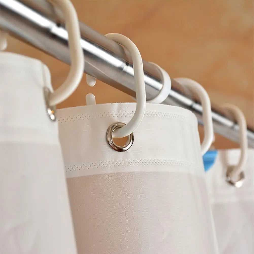 Starfish Seashell Plastic Shower Curtain Liner - Waterproof Bathroom Curtain for Bathtubs, Mildew Resistant Bath Curtain