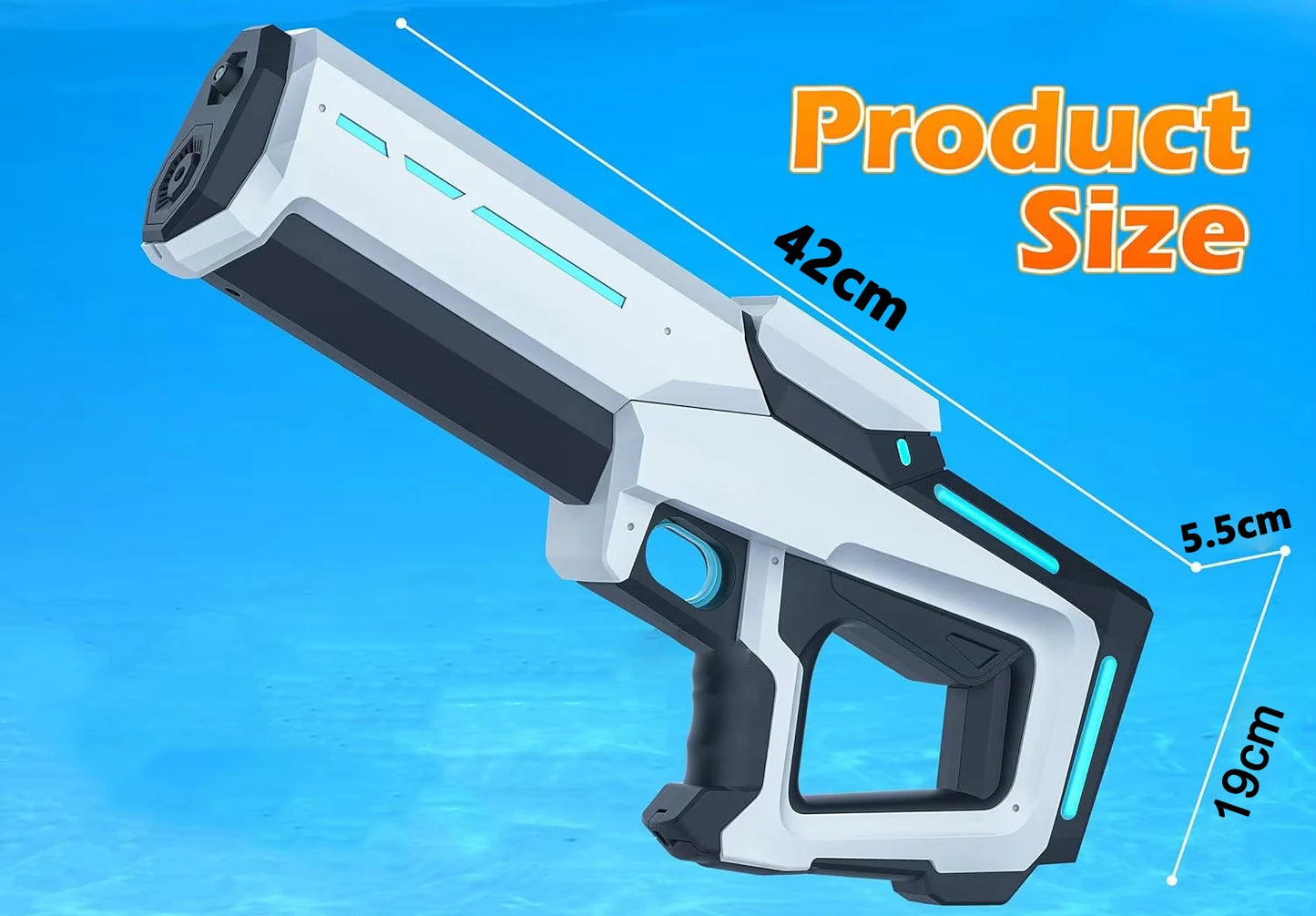 Children's Fully Automatic Water Storage Gun Large Capacity Electric Water Absorbing Toy Gun Summer Outdoor Water Toy Gift