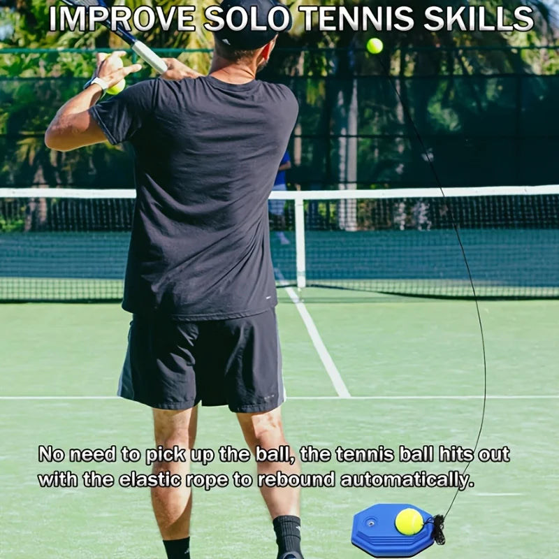 Adult Beginner Tennis Racket Trainer with Line Auto-Return Single Player Tennis Racket Set for Training