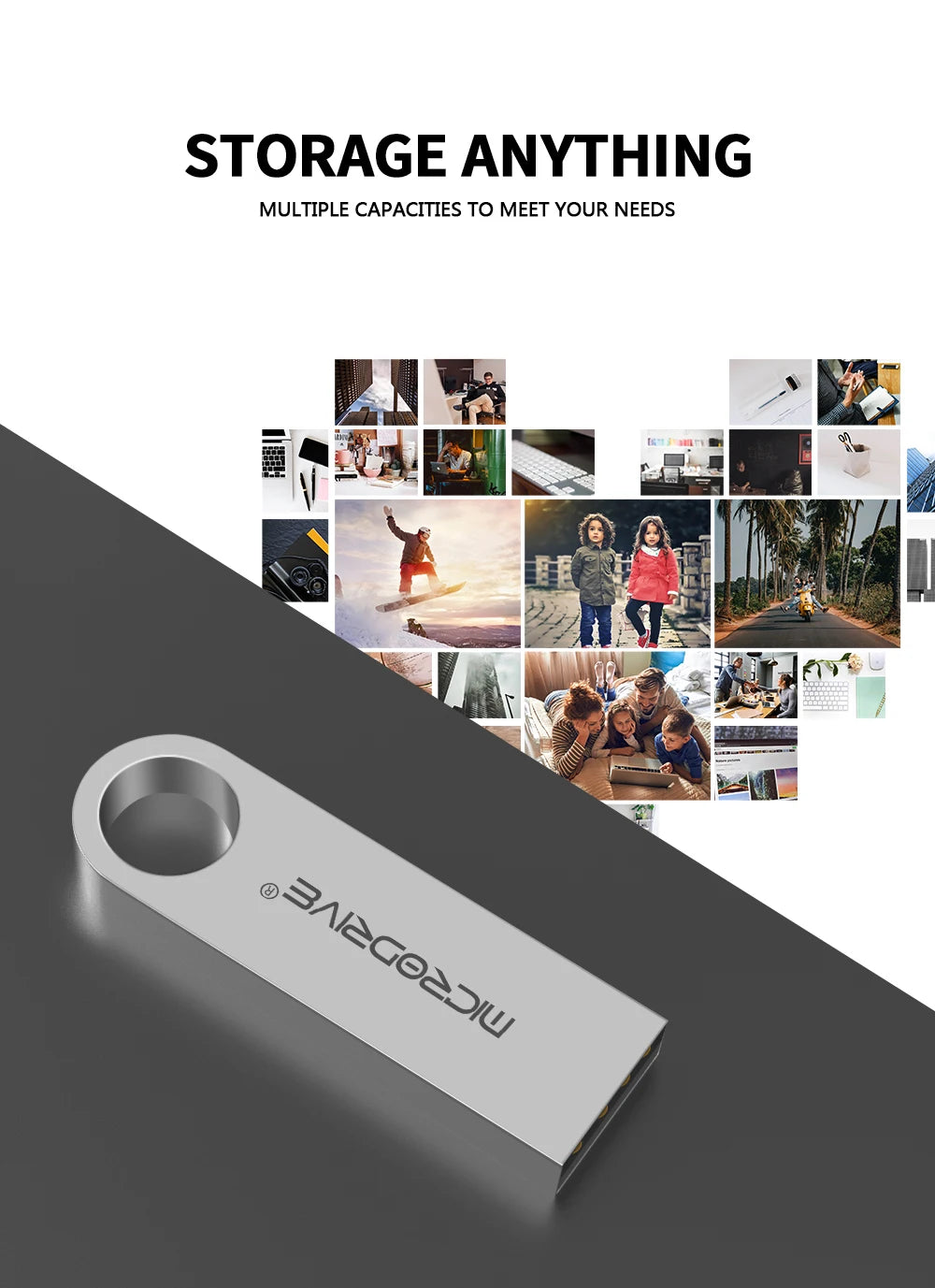 high speed memoria flash drive 8GB 32GB pendrive 128GB 64GB waterproof pen drive flash usb 2.0 metal stick key Custom logo