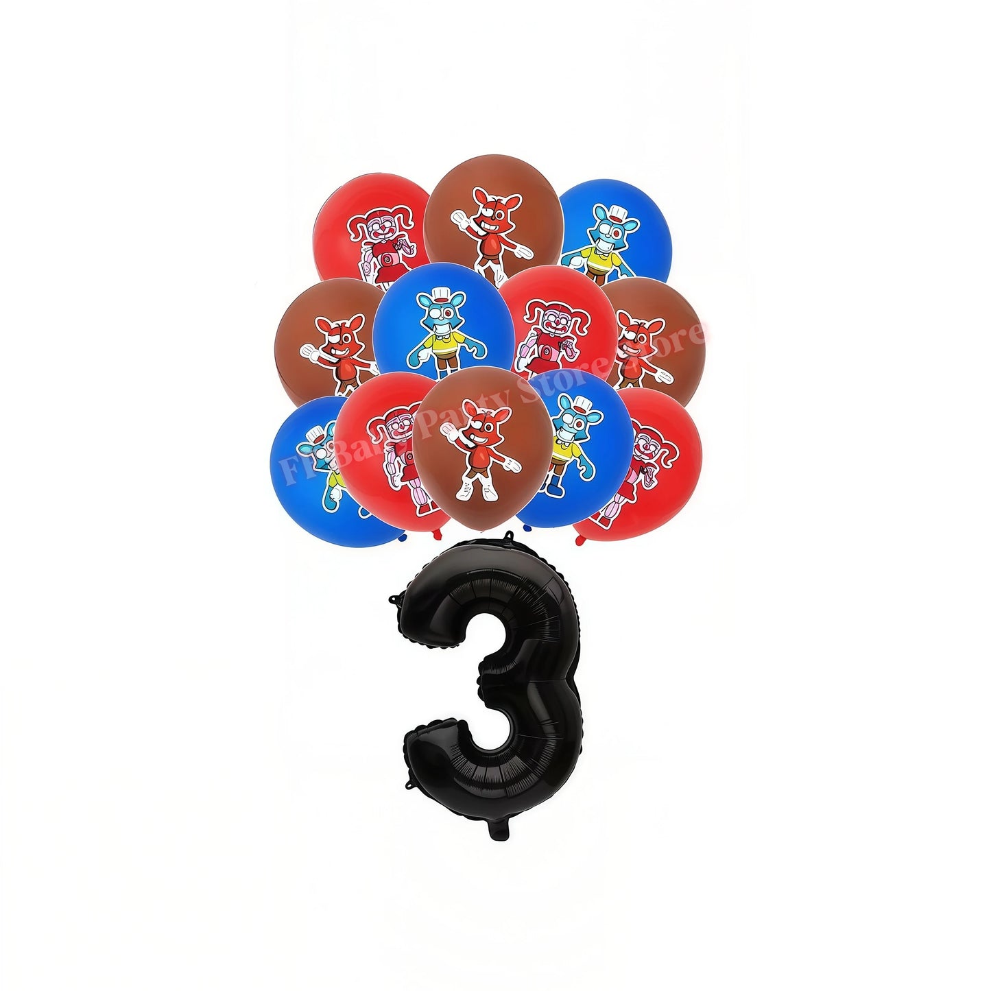 Five Nights Bear Birthday Party Decorations Plate Cup Backdrop Freddyed Balloon for Kids Party Favors FNAFs Event Supplies Gifts