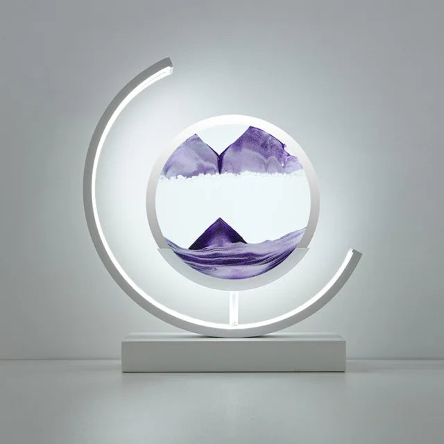 Customizable 2024 LED 3D hourglass Decoration SLBJ1820