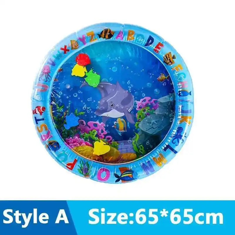 Cats Sensory Water Play Mat With Fish Thickened Inflatable Pet Water Bed Dog Play Sensory Toy Water For Pet Play Interactive Fun