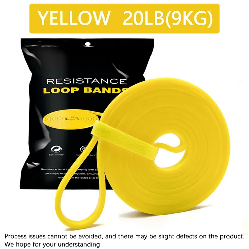 Heavy Duty Resistance Band Set Latex Elastic Bands for Pilates Workout Fitness Pull up Assist Training Body Shape Exercise