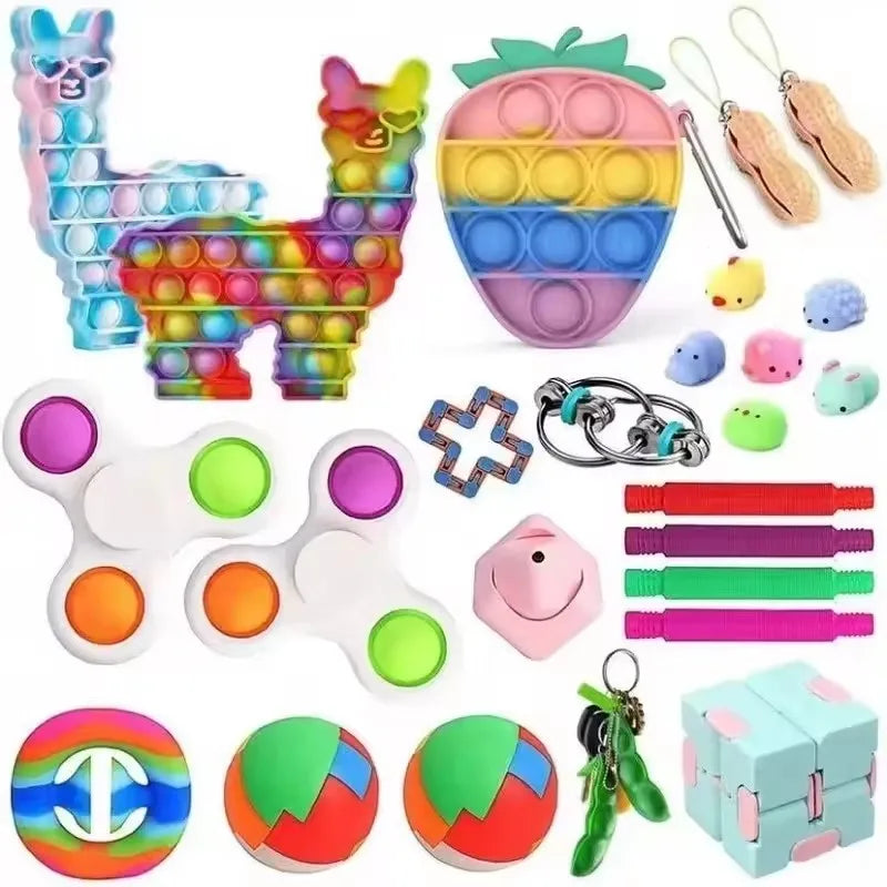 6-50pcs Random Fidget Toys Mystery Gifts Pack Surprise Box 300 Different Fidget Set Antistress Relief Toys for adult