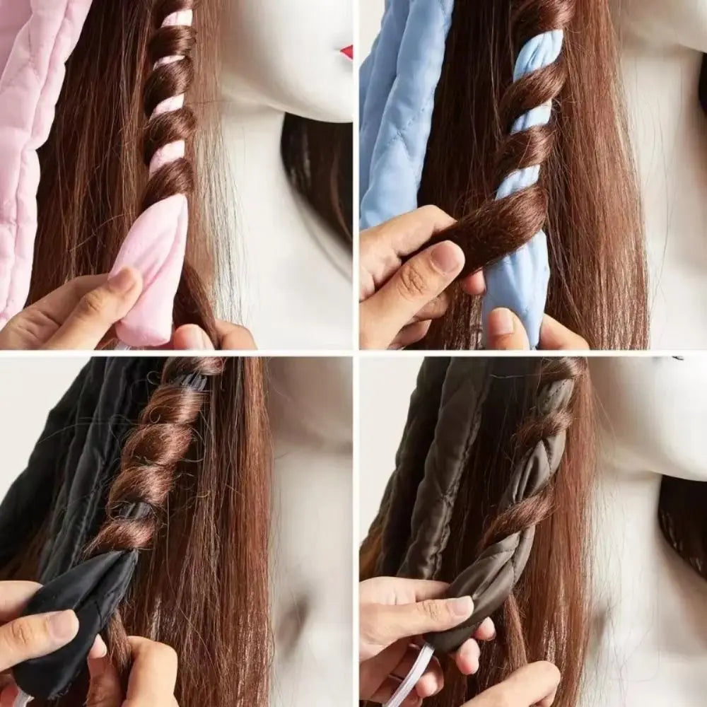 New Heatless Lazy Hair Curler Octopus Soft Wave Curling Stick DIY Curls Silk Ribbon Lazy Hair Styling Tools