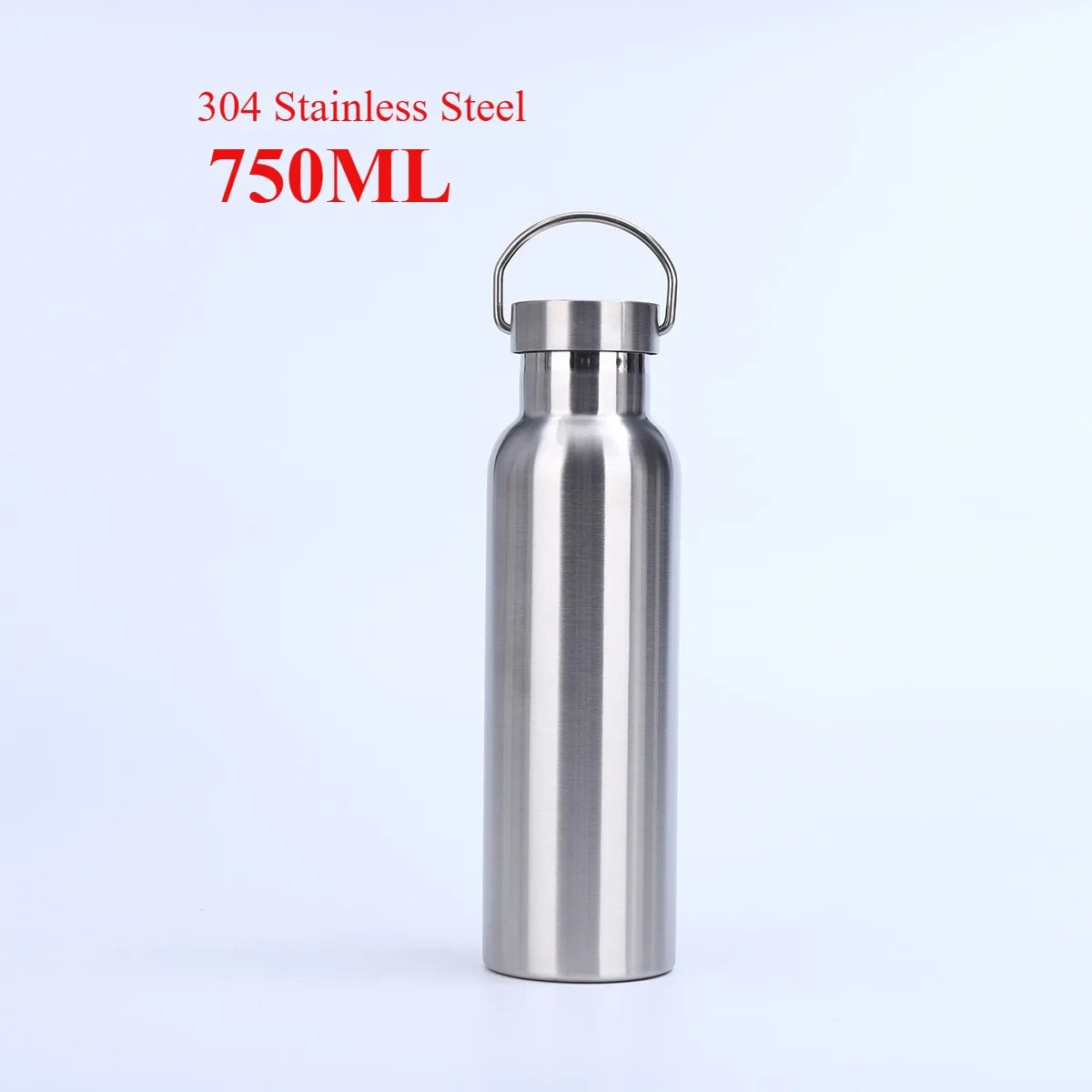 Stainless Steel Water Bottle 1 Liter Free Shipping Items, Drink Bottle for Sport Travel Cups,  500 750 1000ml Water Bottles