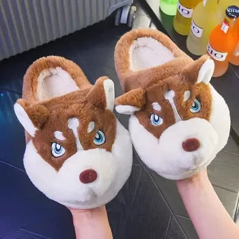 Kawaii Kitty Designer Slippers Women's Bottom Cat Paw Shoes Winter Warm Waterproof Mules Clogs Woman Kitten Home Slipper Adult