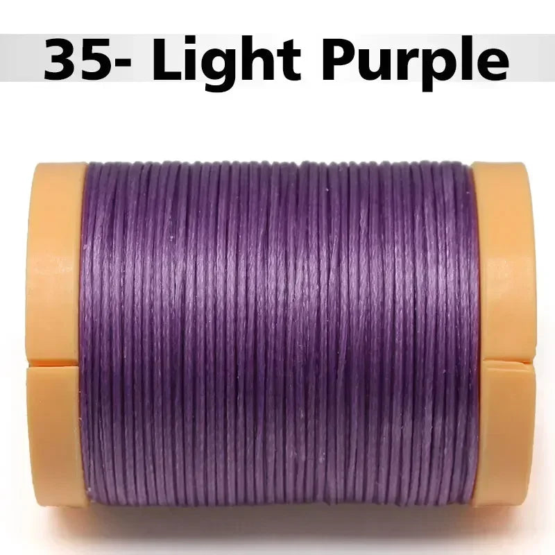 Handmade Flat Wax Thread for Leather Craft, Hand Stitching, DIY Wax Coated Strings, Repair Shoes, Sewing Tools, 0.8mm, 1.0mm