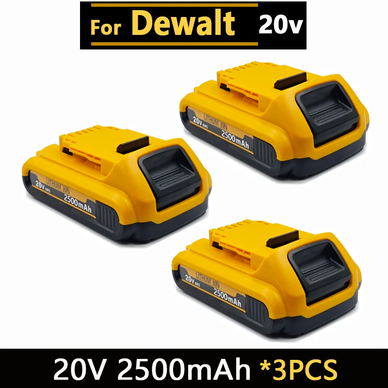 New High-power For DEWALT 20v/60V battery DCB200 DCB205 DCB206  * power tool 18V battery 3AH 8AH 12AH 18AH batteries  DCD805