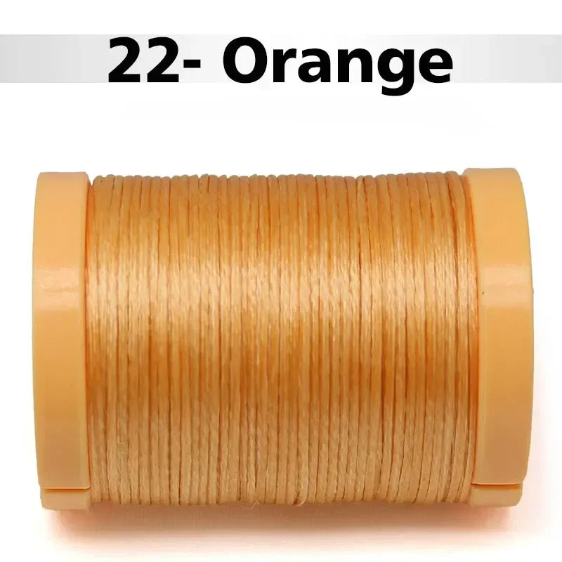 Handmade Flat Wax Thread for Leather Craft, Hand Stitching, DIY Wax Coated Strings, Repair Shoes, Sewing Tools, 0.8mm, 1.0mm