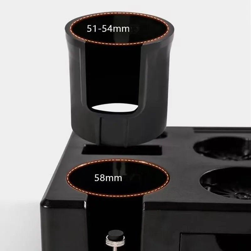 Coffee Tamping Station Distributor Storage Seat 51/53/54/58mm Universal Tamper Station Multi Functional Storage Rack Coffee Tool